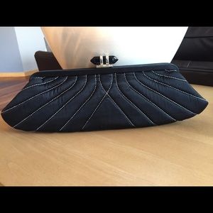 Banana republic black clutch NWT